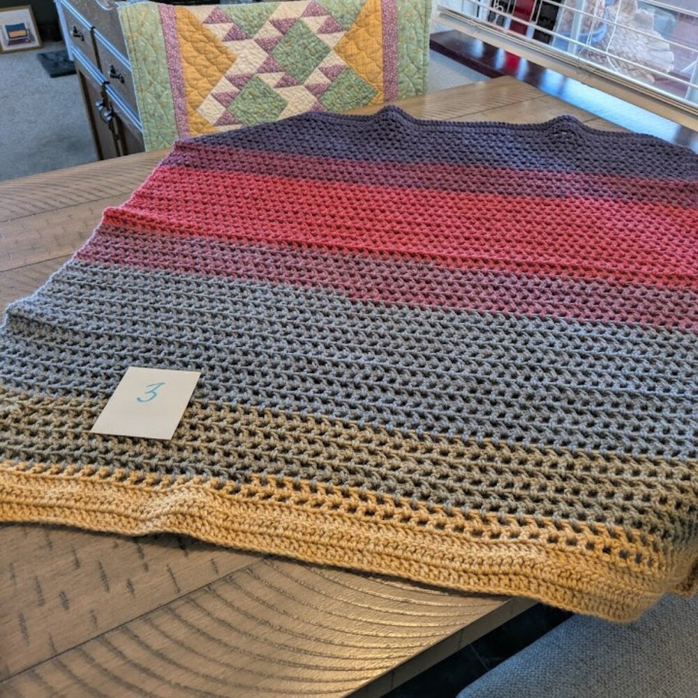 ** NO LONGER AVAILABLE ** Handmade / Hand Crocheted Baby Afghan - Fall #3